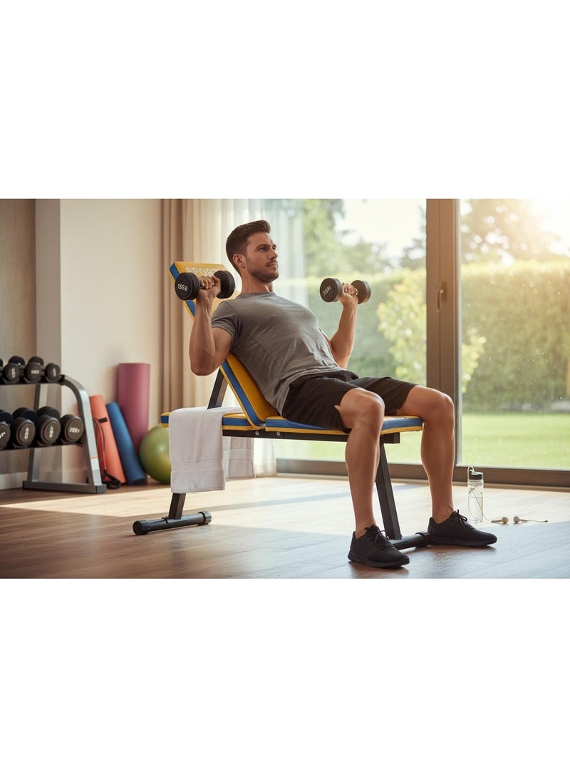 SportQ® Adjustable Multi-Position Exercise Bench – Flat, Incline, and Upright Bench for Home Gym Workouts – Suitable for Chest, Chest, Shoulder, and Abs Exercises – Sturdy Iron Frame and Comfortable High-Density Padding - Image 3